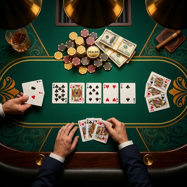 Showdown winning hand